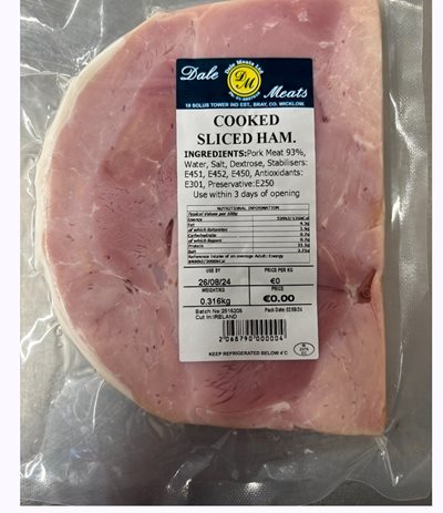 Dale Meats - Cooked Sliced Ham 