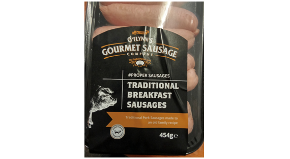 Package of O'Flynns Gourmet Sausage Traditional Breakfast Sausages