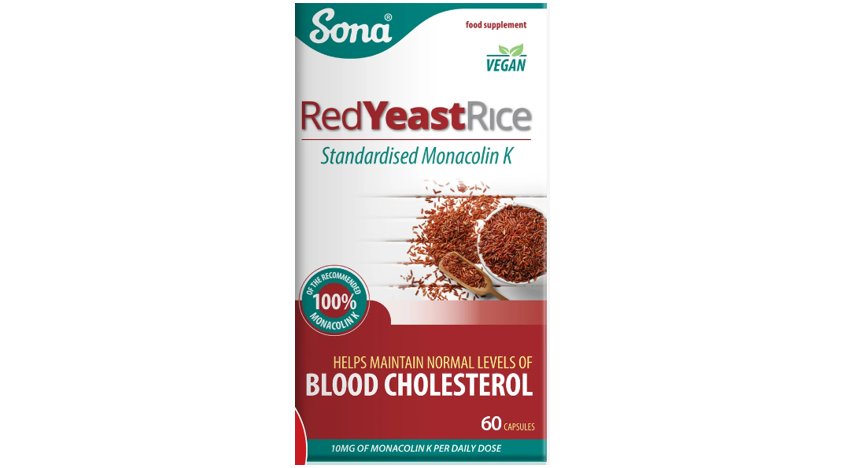 Package of Sona Red Yeast Rice