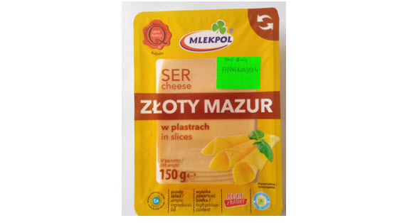 Pack of Zloty Mazur Cheese