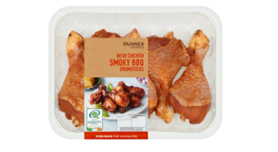 Pack of Dunnes Stores Irish Chicken Smoky BBQ Drumsticks