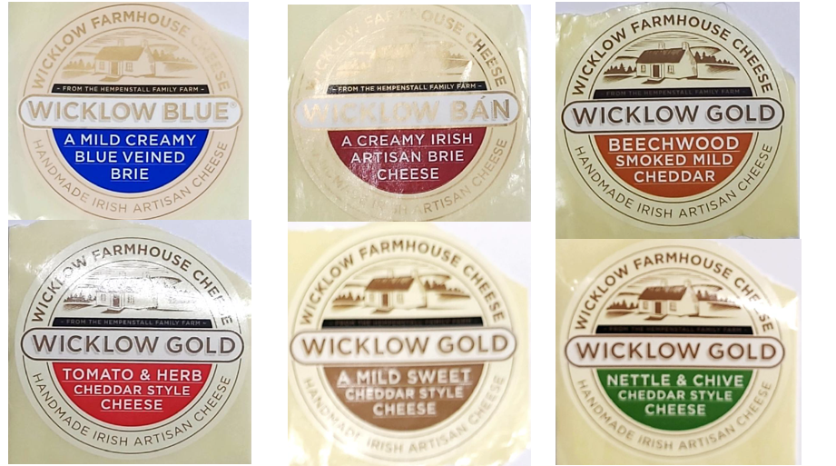 Packs of Wicklow Farmhouse Cheeses